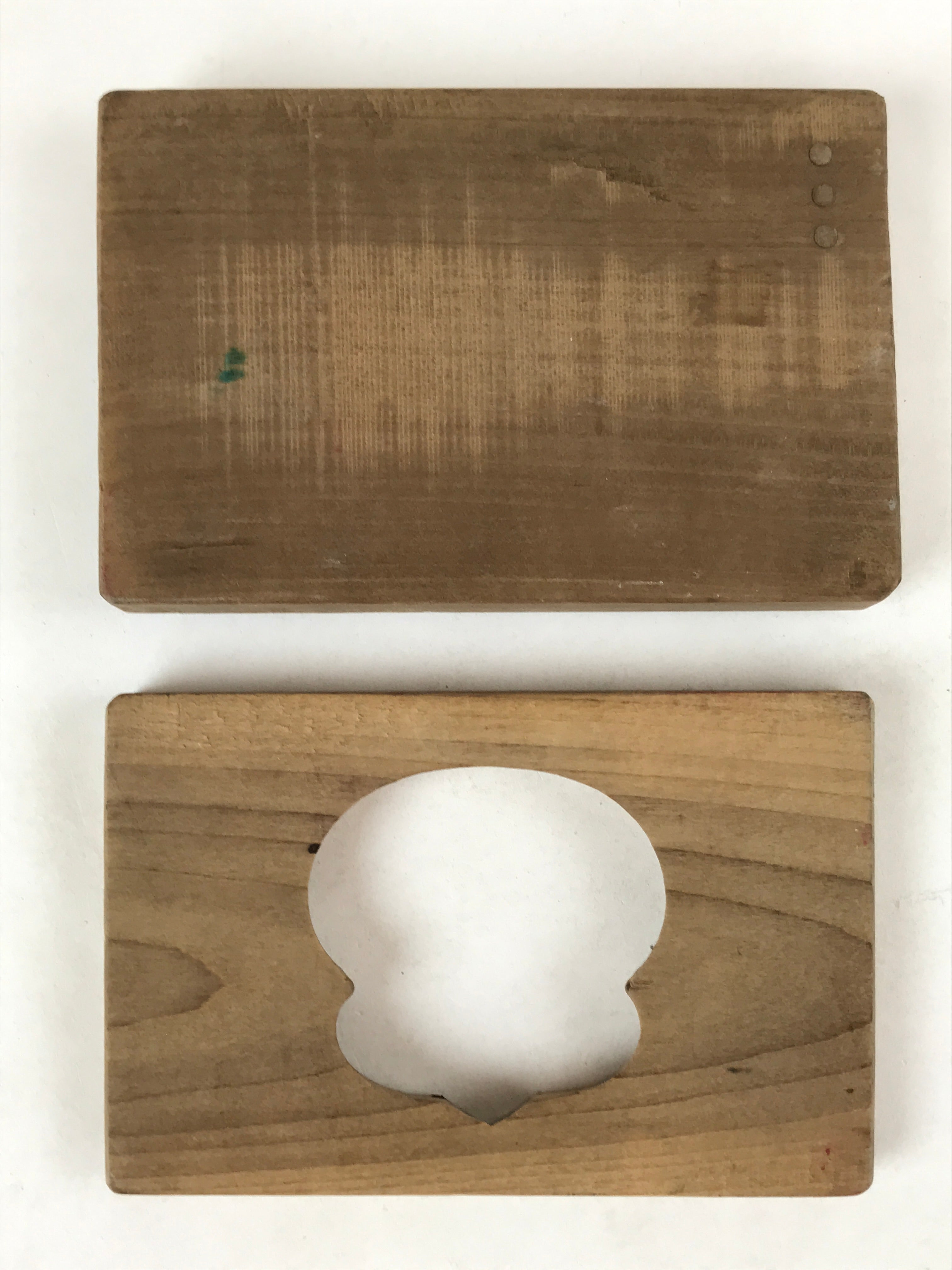 Japanese Wooden Carved Kashigata Cake Mold Vtg Sweet Wagashi Inari Kg526