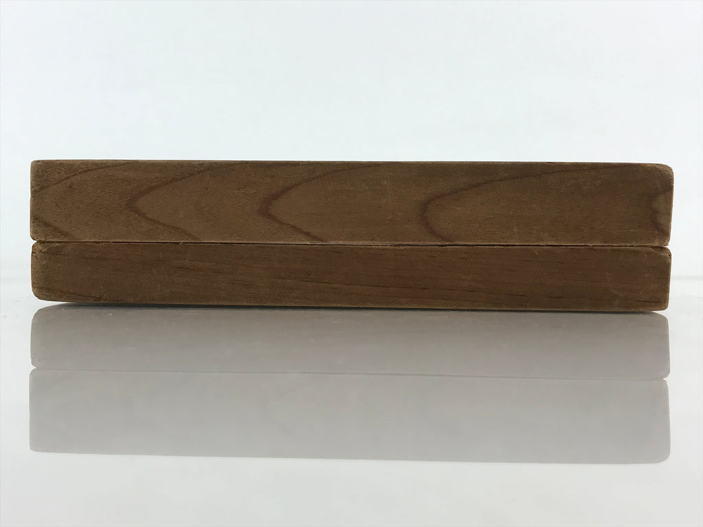 Japanese Wooden Carved Kashigata Cake Mold Vtg Sweet Wagashi Iris Flower Kg456