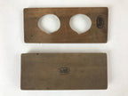 Japanese Wooden Carved Kashigata Cake Mold Vtg Sweet Wagashi Kuri Chestnut Kg482