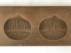Japanese Wooden Carved Kashigata Cake Mold Vtg Sweet Wagashi Kuri Chestnut Kg482