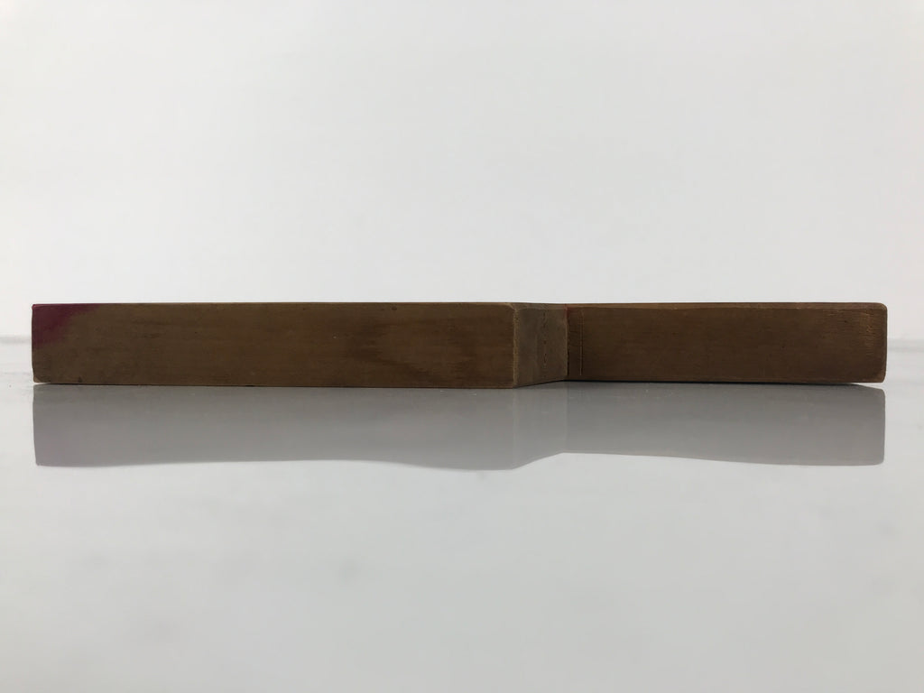 Japanese Wooden Carved Kashigata Cake Mold Vtg Sweet Wagashi Kuri Chestnut Kg757