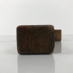 Japanese Wooden Carved Kashigata Cake Mold Vtg Sweet Wagashi Kuri Chestnut Kg757