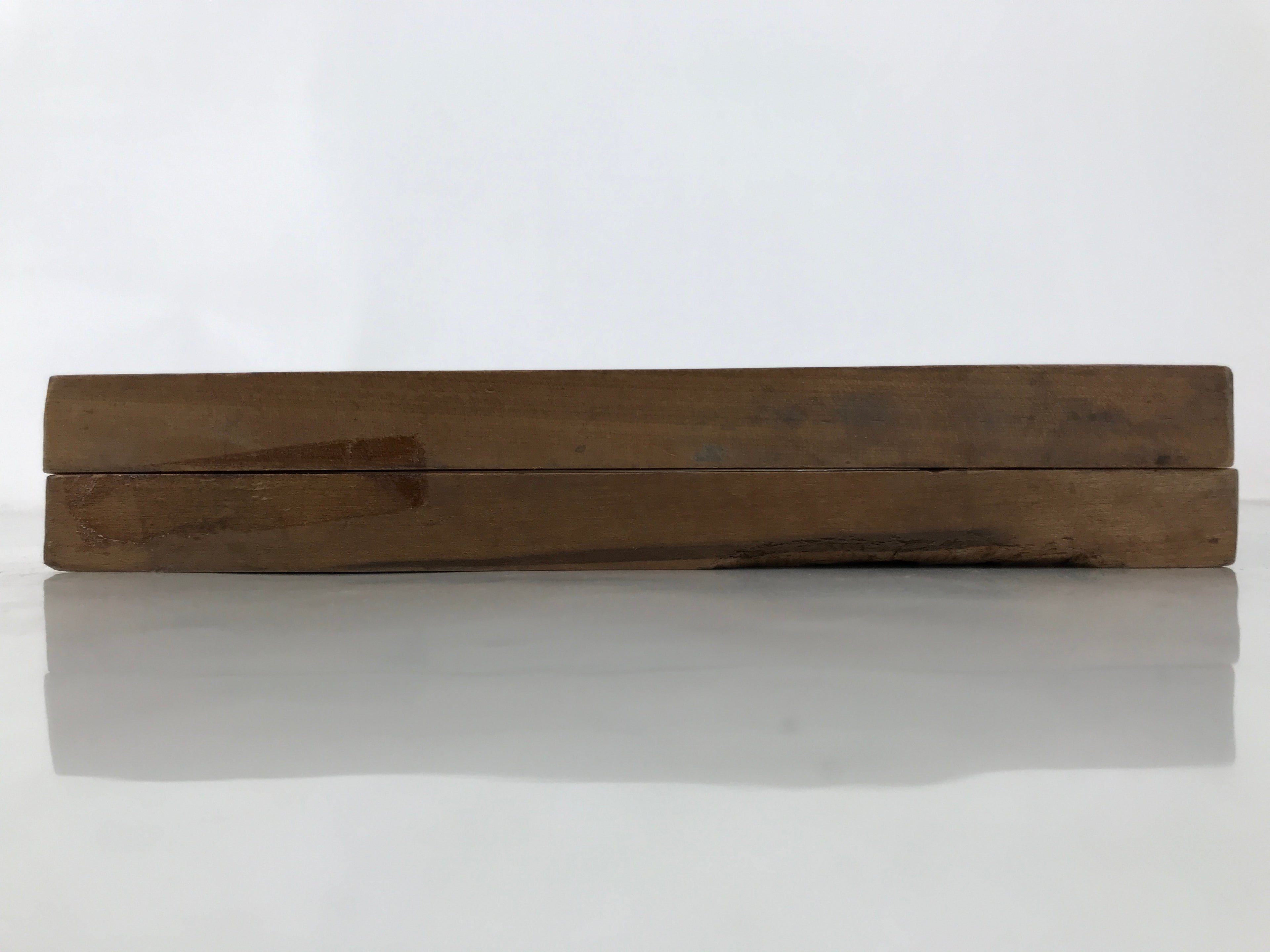 Japanese Wooden Carved Kashigata Cake Mold Vtg Sweet Wagashi Leaves Frame Kg693