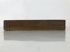 Japanese Wooden Carved Kashigata Cake Mold Vtg Sweet Wagashi Leaves Frame Kg693
