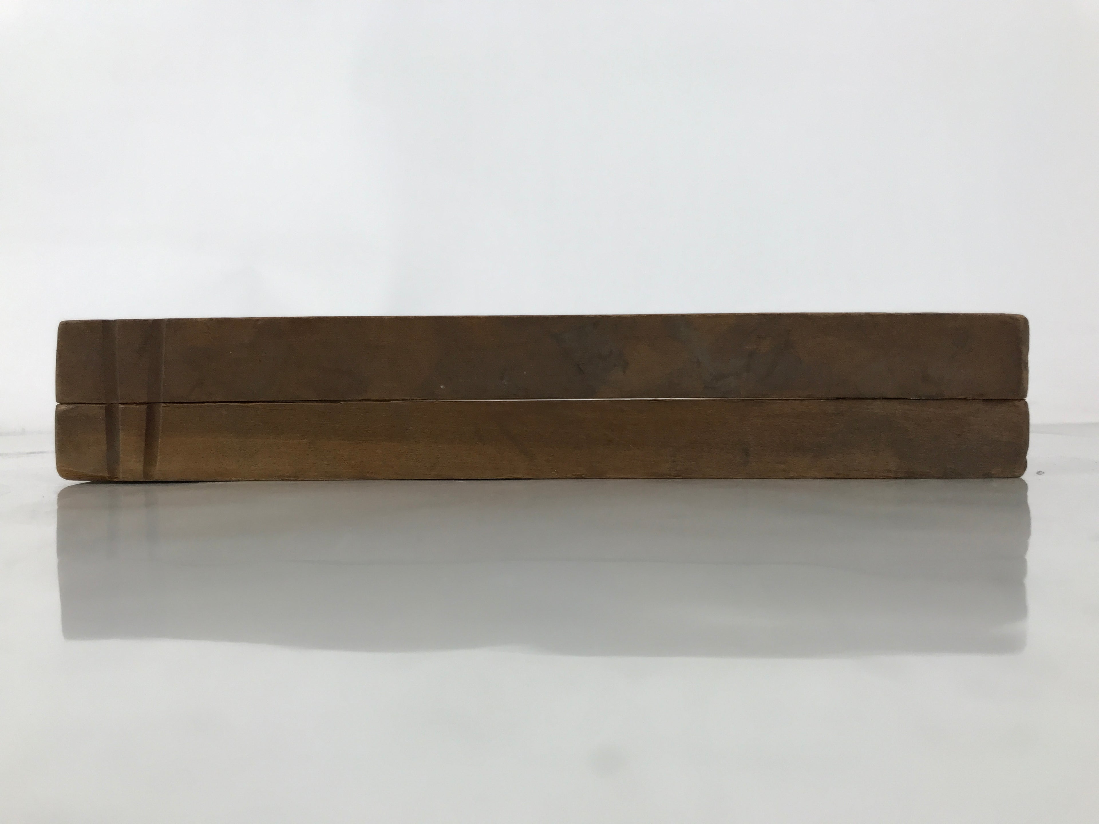 Japanese Wooden Carved Kashigata Cake Mold Vtg Sweet Wagashi Leaves Frame Kg693