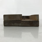 Japanese Wooden Carved Kashigata Cake Mold Vtg Sweet Wagashi Leaves Frame Kg693