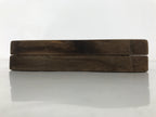 Japanese Wooden Carved Kashigata Cake Mold Vtg Sweet Wagashi Lotus Leaf Kg601