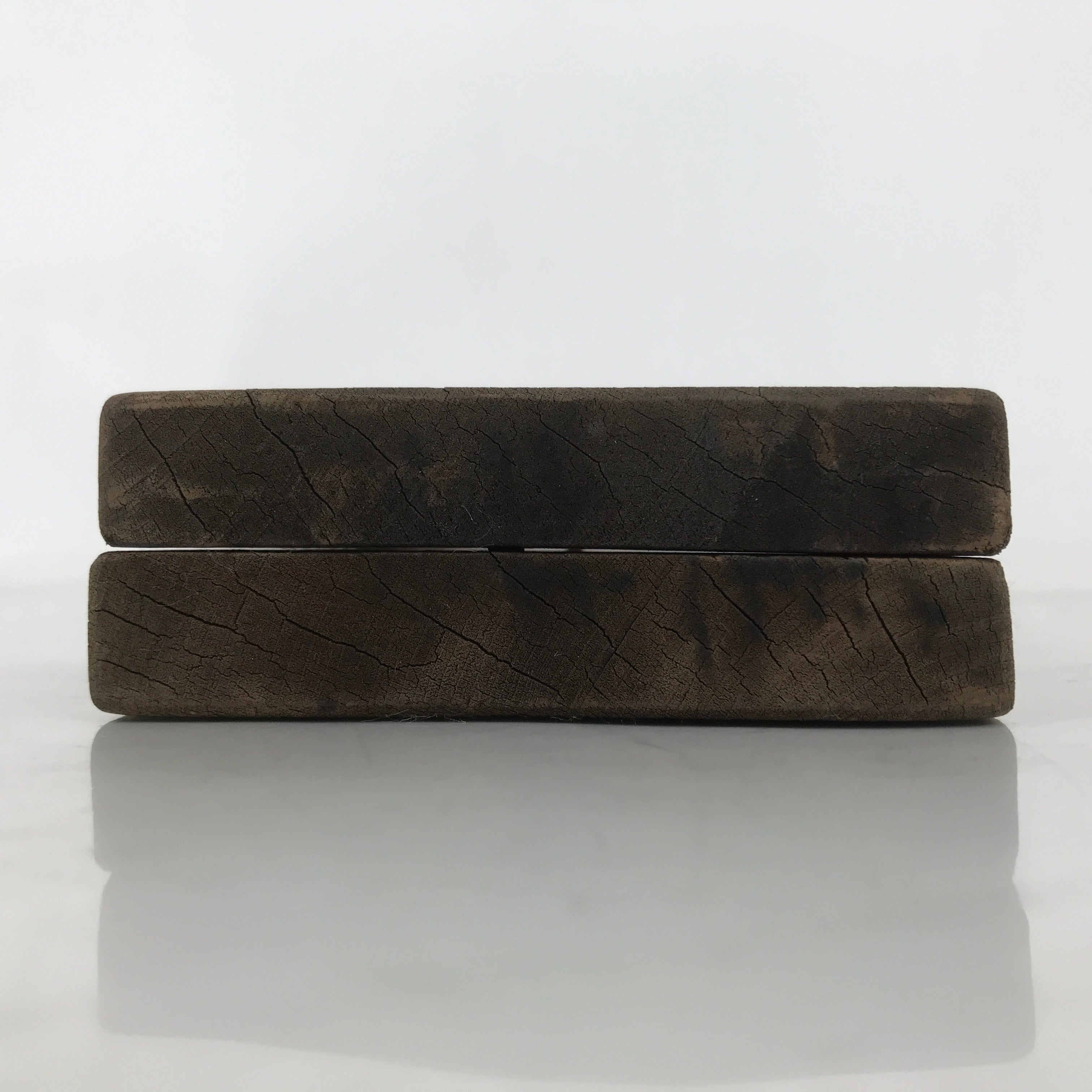 Japanese Wooden Carved Kashigata Cake Mold Vtg Sweet Wagashi Lotus Leaf Kg601