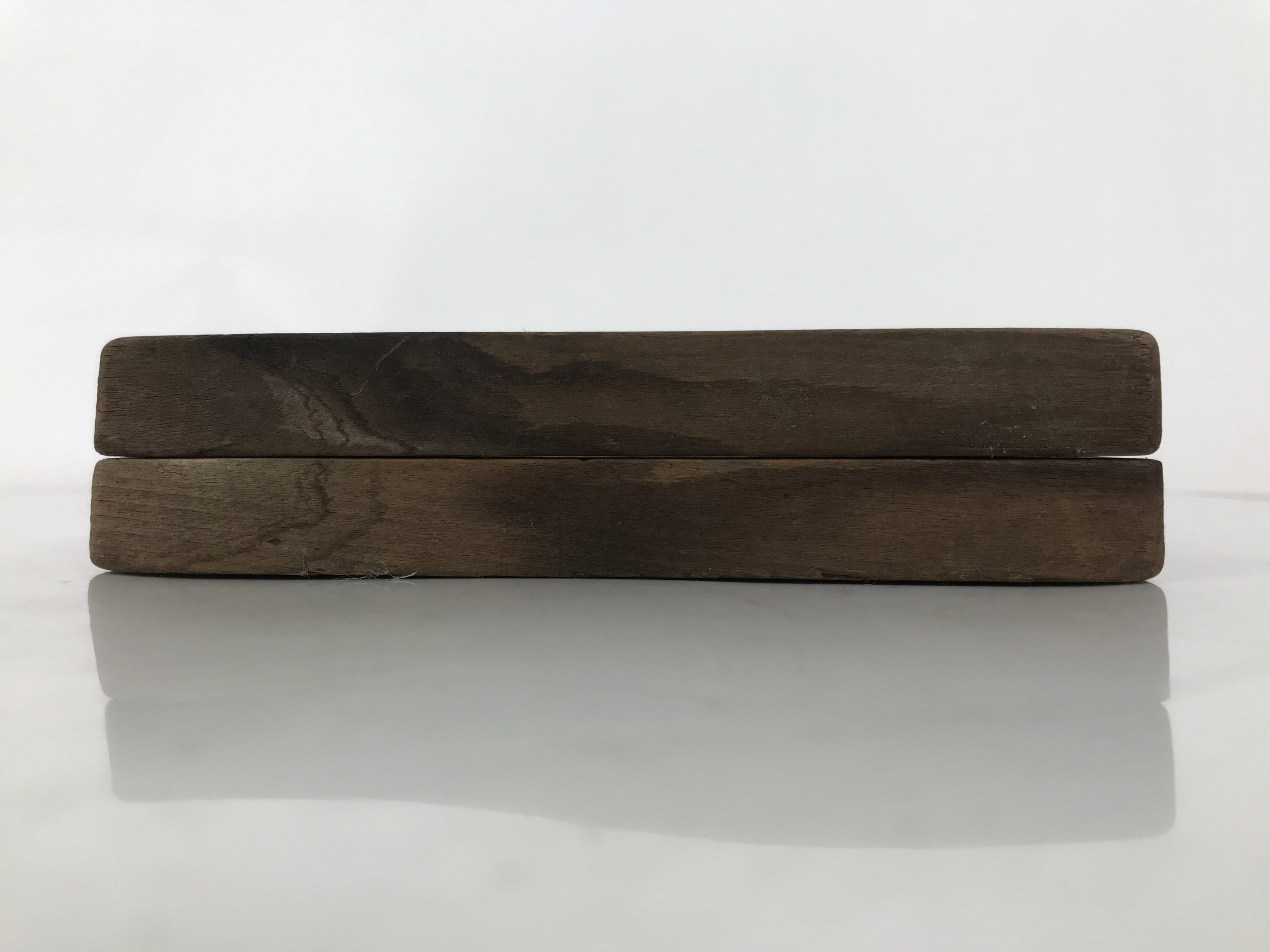 Japanese Wooden Carved Kashigata Cake Mold Vtg Sweet Wagashi Lotus Leaf Kg601