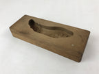 Japanese Wooden Carved Kashigata Cake Mold Vtg Sweet Wagashi Lotus Root Kg486