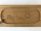 Japanese Wooden Carved Kashigata Cake Mold Vtg Sweet Wagashi Maple Leaf Kg504