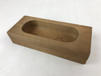 Japanese Wooden Carved Kashigata Cake Mold Vtg Sweet Wagashi Maple Leaf Kg504
