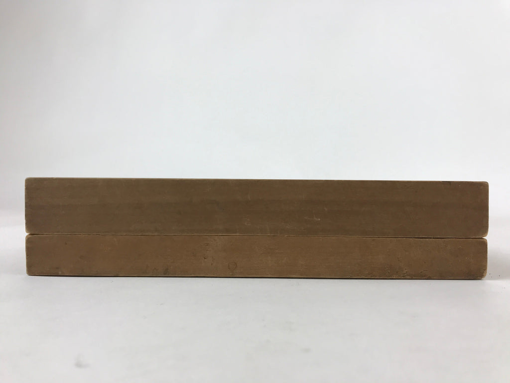 Japanese Wooden Carved Kashigata Cake Mold Vtg Sweet Wagashi Maple Leaf Kg504