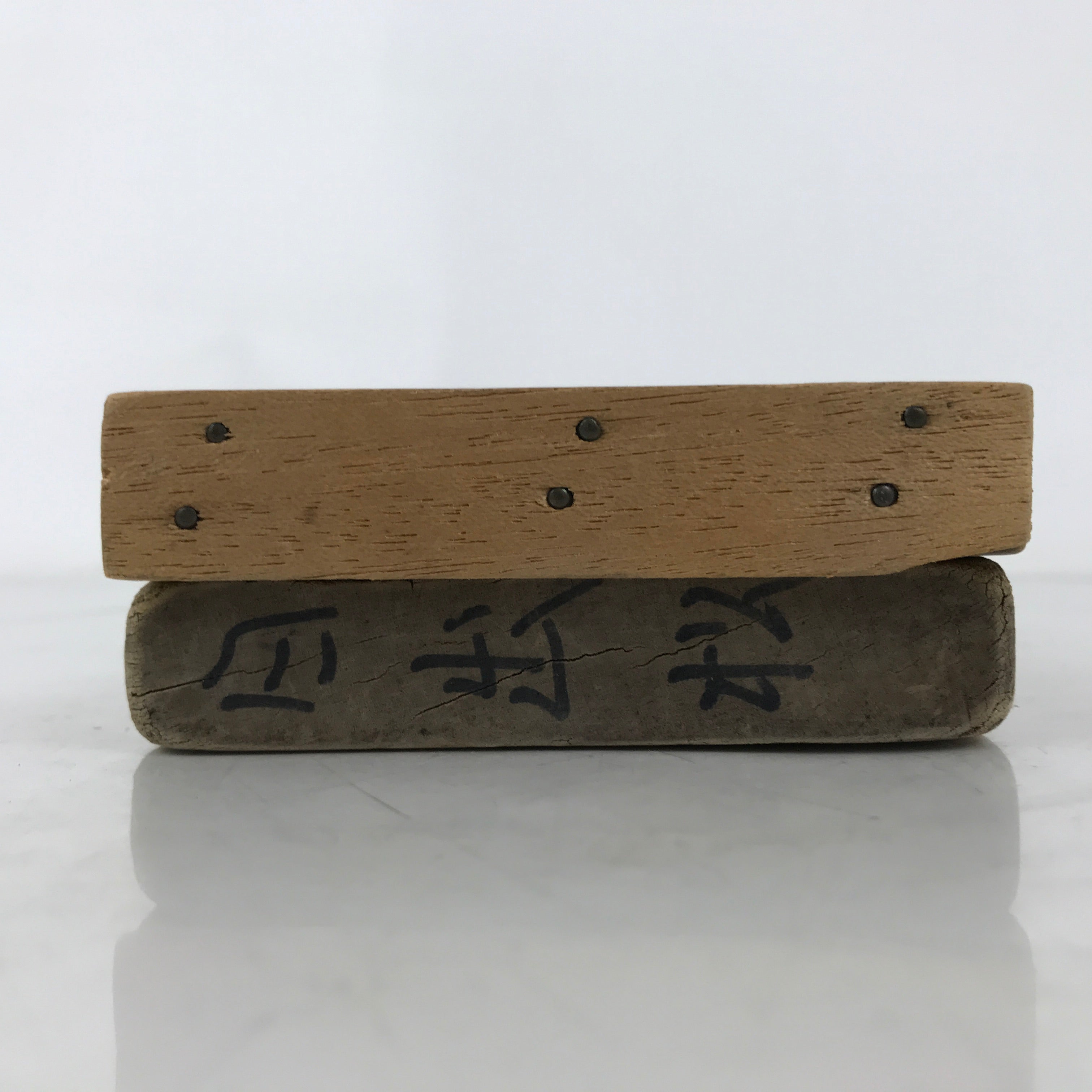 Japanese Wooden Carved Kashigata Cake Mold Vtg Sweet Wagashi Matsu Pine Kg644