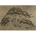 Japanese Wooden Carved Kashigata Cake Mold Vtg Sweet Wagashi Matsu Pine Kg644