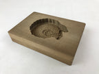 Japanese Wooden Carved Kashigata Cake Mold Vtg Sweet Wagashi Mon Crest Kg496