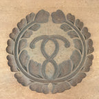 Japanese Wooden Carved Kashigata Cake Mold Vtg Sweet Wagashi Mon Crest Kg497