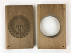 Japanese Wooden Carved Kashigata Cake Mold Vtg Sweet Wagashi Mon Crest Kg498