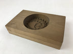 Japanese Wooden Carved Kashigata Cake Mold Vtg Sweet Wagashi Mon Crest Kg498