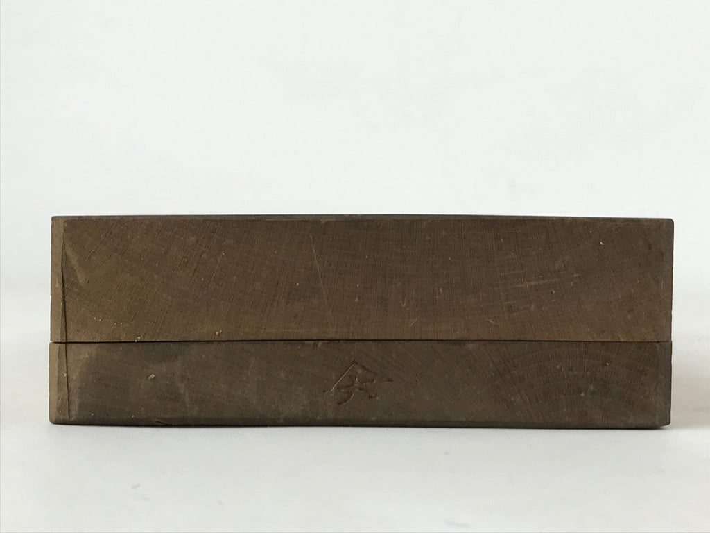 Japanese Wooden Carved Kashigata Cake Mold Vtg Sweet Wagashi Mon Crest Kg498