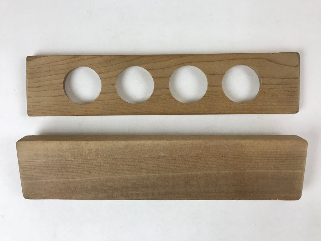 Japanese Wooden Carved Kashigata Cake Mold Vtg Sweet Wagashi Mon Crest Kg511