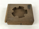 Japanese Wooden Carved Kashigata Cake Mold Vtg Sweet Wagashi Mon Crest Kg523