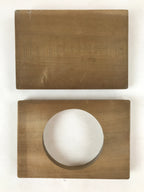 Japanese Wooden Carved Kashigata Cake Mold Vtg Sweet Wagashi Mon Crest Kg538
