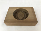 Japanese Wooden Carved Kashigata Cake Mold Vtg Sweet Wagashi Mon Crest Kg538