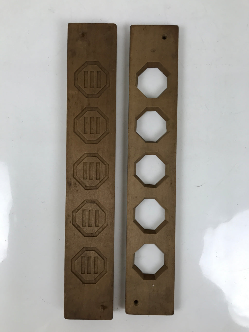 Japanese Wooden Carved Kashigata Cake Mold Vtg Sweet Wagashi Mon Crest Kg625