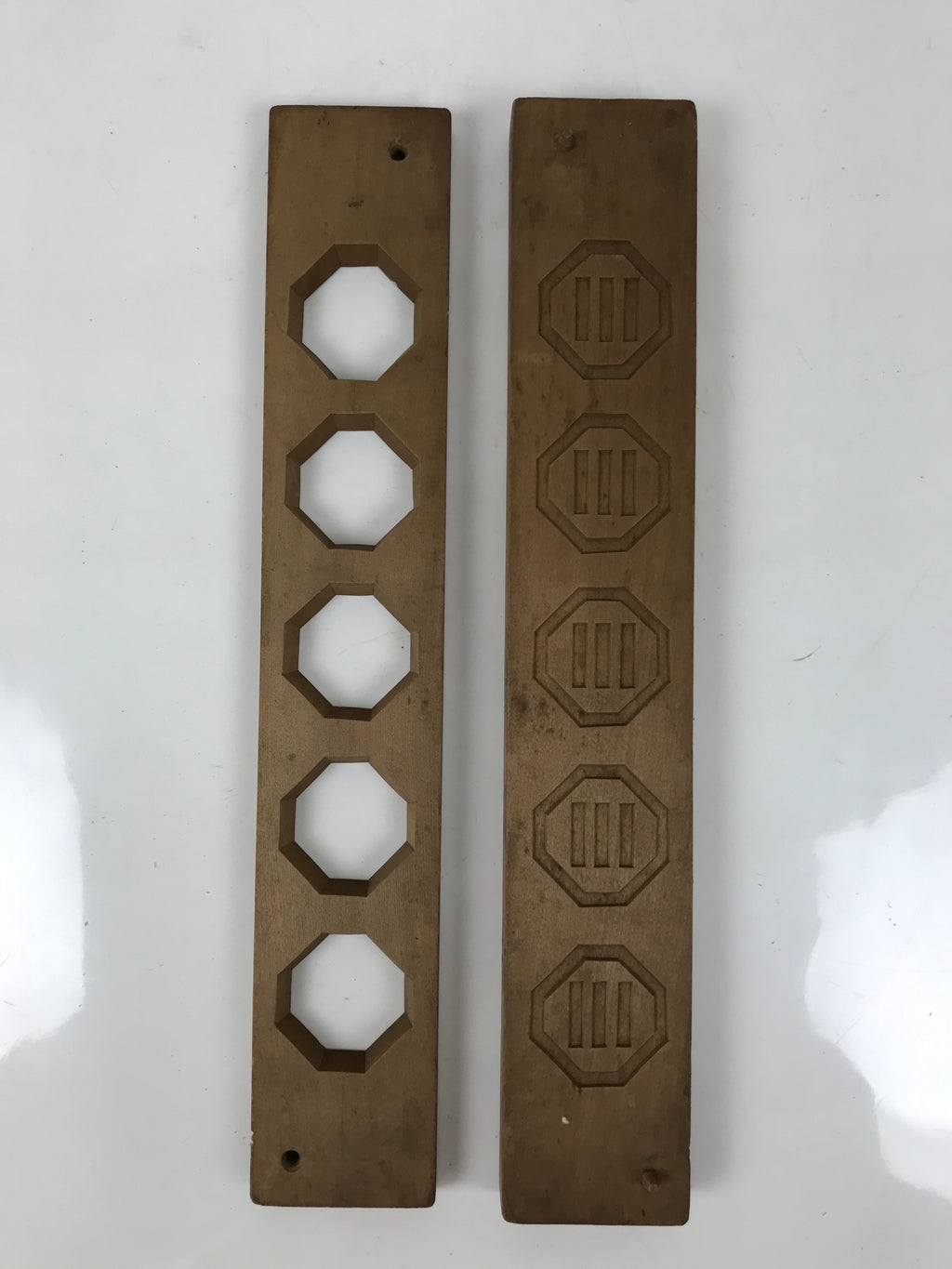 Japanese Wooden Carved Kashigata Cake Mold Vtg Sweet Wagashi Mon Crest Kg625