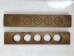 Japanese Wooden Carved Kashigata Cake Mold Vtg Sweet Wagashi Mon Crest Kg727