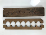 Japanese Wooden Carved Kashigata Cake Mold Vtg Sweet Wagashi Moon Tsuki Kg730