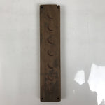 Japanese Wooden Carved Kashigata Cake Mold Vtg Sweet Wagashi Moon Tsuki Kg730