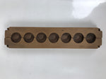 Japanese Wooden Carved Kashigata Cake Mold Vtg Sweet Wagashi Moon Tsuki Kg730