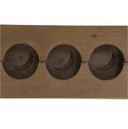 Japanese Wooden Carved Kashigata Cake Mold Vtg Sweet Wagashi Moon Tsuki Kg730