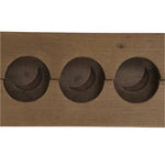 Japanese Wooden Carved Kashigata Cake Mold Vtg Sweet Wagashi Moon Tsuki Kg730