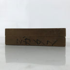 Japanese Wooden Carved Kashigata Cake Mold Vtg Sweet Wagashi Ochobo Inari Kg683
