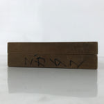 Japanese Wooden Carved Kashigata Cake Mold Vtg Sweet Wagashi Ochobo Inari Kg683