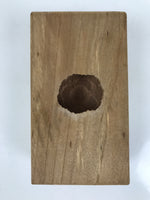 Japanese Wooden Carved Kashigata Cake Mold Vtg Sweet Wagashi Peony Botan Kg624