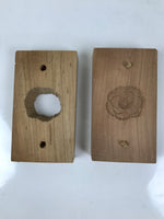 Japanese Wooden Carved Kashigata Cake Mold Vtg Sweet Wagashi Peony Botan Kg624