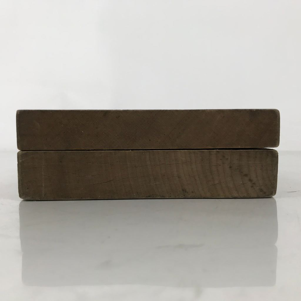 Japanese Wooden Carved Kashigata Cake Mold Vtg Sweet Wagashi Peony Botan Kg626