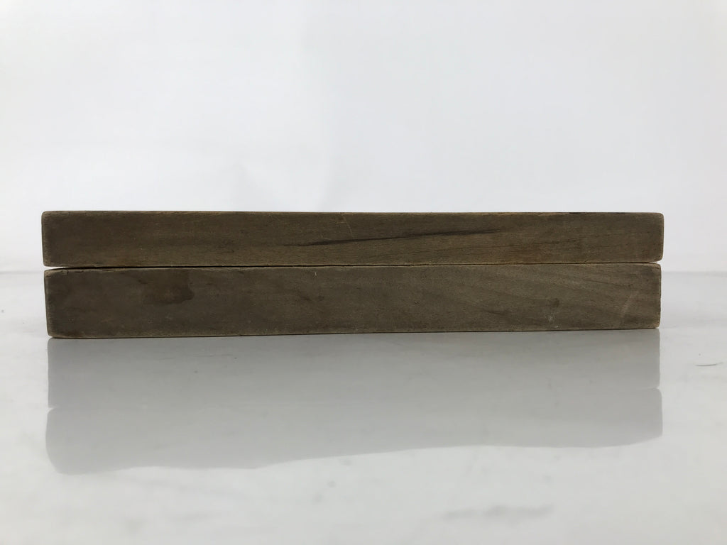 Japanese Wooden Carved Kashigata Cake Mold Vtg Sweet Wagashi Peony Botan Kg626