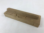 Japanese Wooden Carved Kashigata Cake Mold Vtg Sweet Wagashi Pine Plum Kg517