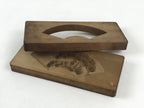 Japanese Wooden Carved Kashigata Cake Mold Vtg Sweet Wagashi Pine Tree Kg473