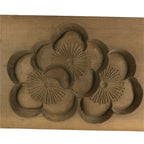 Japanese Wooden Carved Kashigata Cake Mold Vtg Sweet Wagashi Plum Blossom Kg539