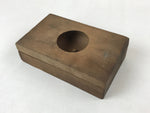 Japanese Wooden Carved Kashigata Cake Mold Vtg Sweet Wagashi Ringo Apple Kg485