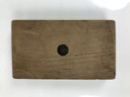 Japanese Wooden Carved Kashigata Cake Mold Vtg Sweet Wagashi Scroll Frame Kg611