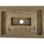 Japanese Wooden Carved Kashigata Cake Mold Vtg Sweet Wagashi Scroll Frame Kg660