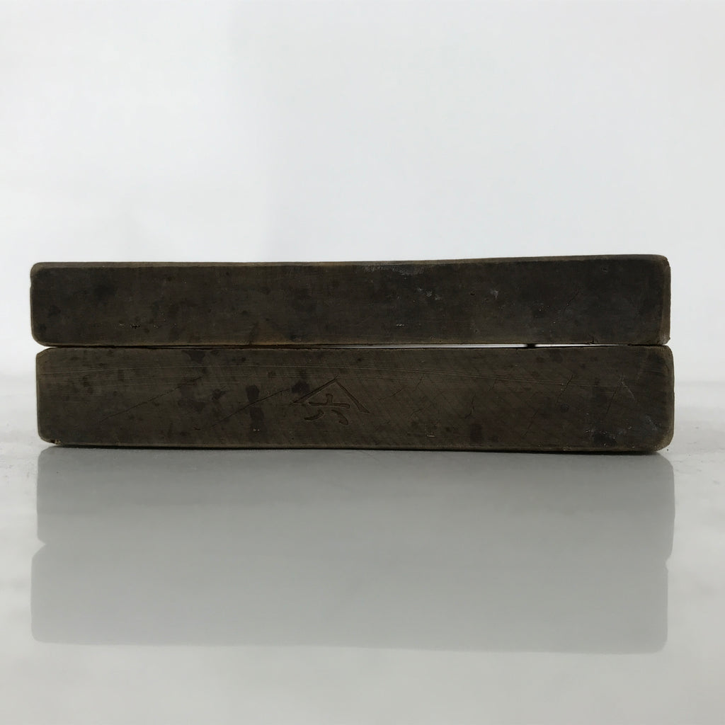 Japanese Wooden Carved Kashigata Cake Mold Vtg Sweet Wagashi Scroll Frame Kg685