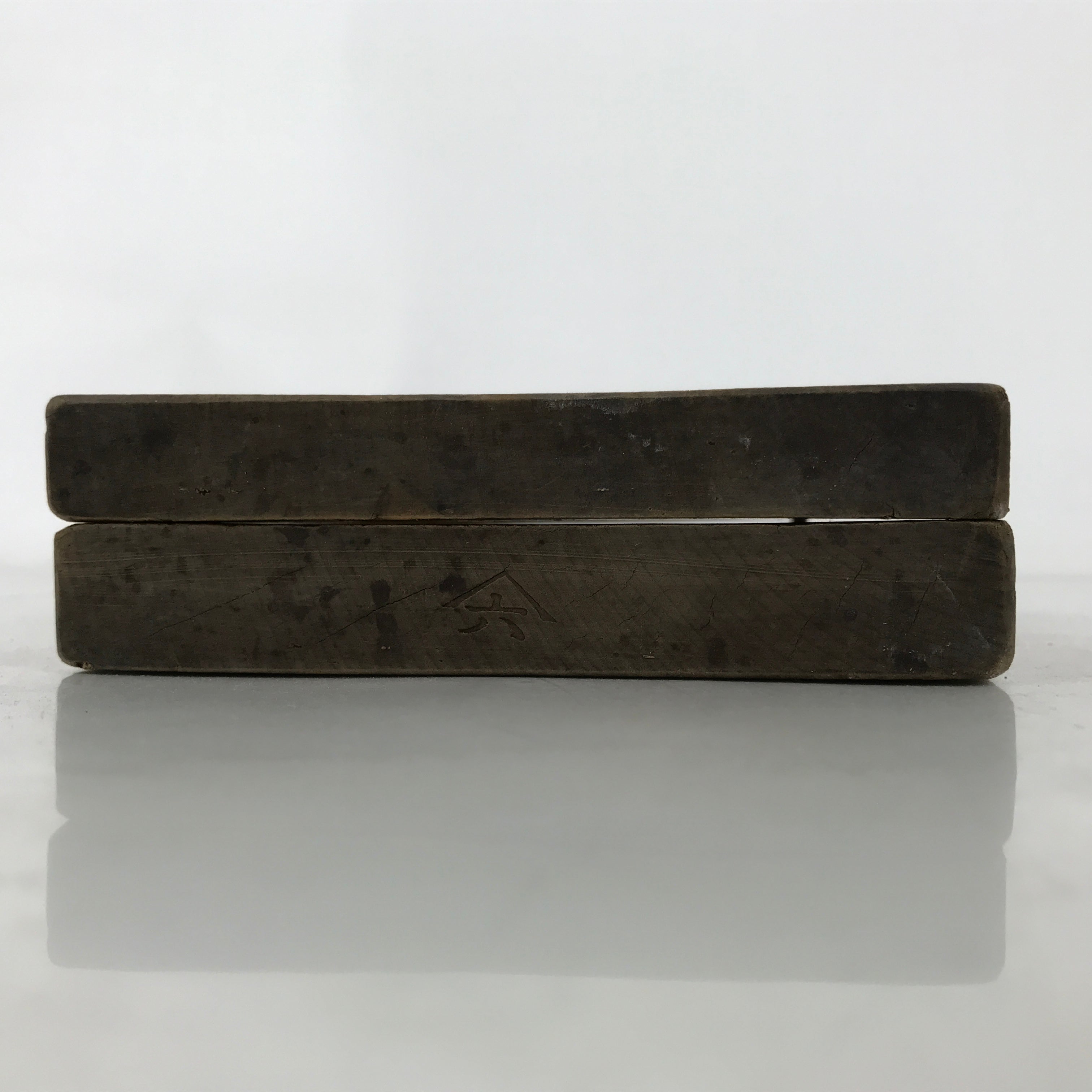 Japanese Wooden Carved Kashigata Cake Mold Vtg Sweet Wagashi Scroll Frame Kg685